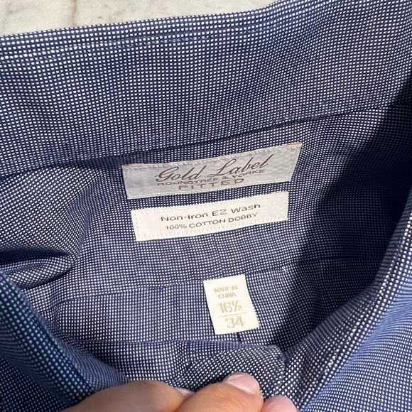 Gold Label Roundtree & Yorke men’s button down Large SET OF 2 - Picture 9 of 9